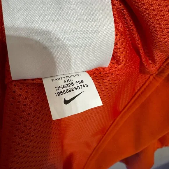 Nike Clemson Tigers Football Team Issue On-Field FZ Jacket Hoodie Men's NEW